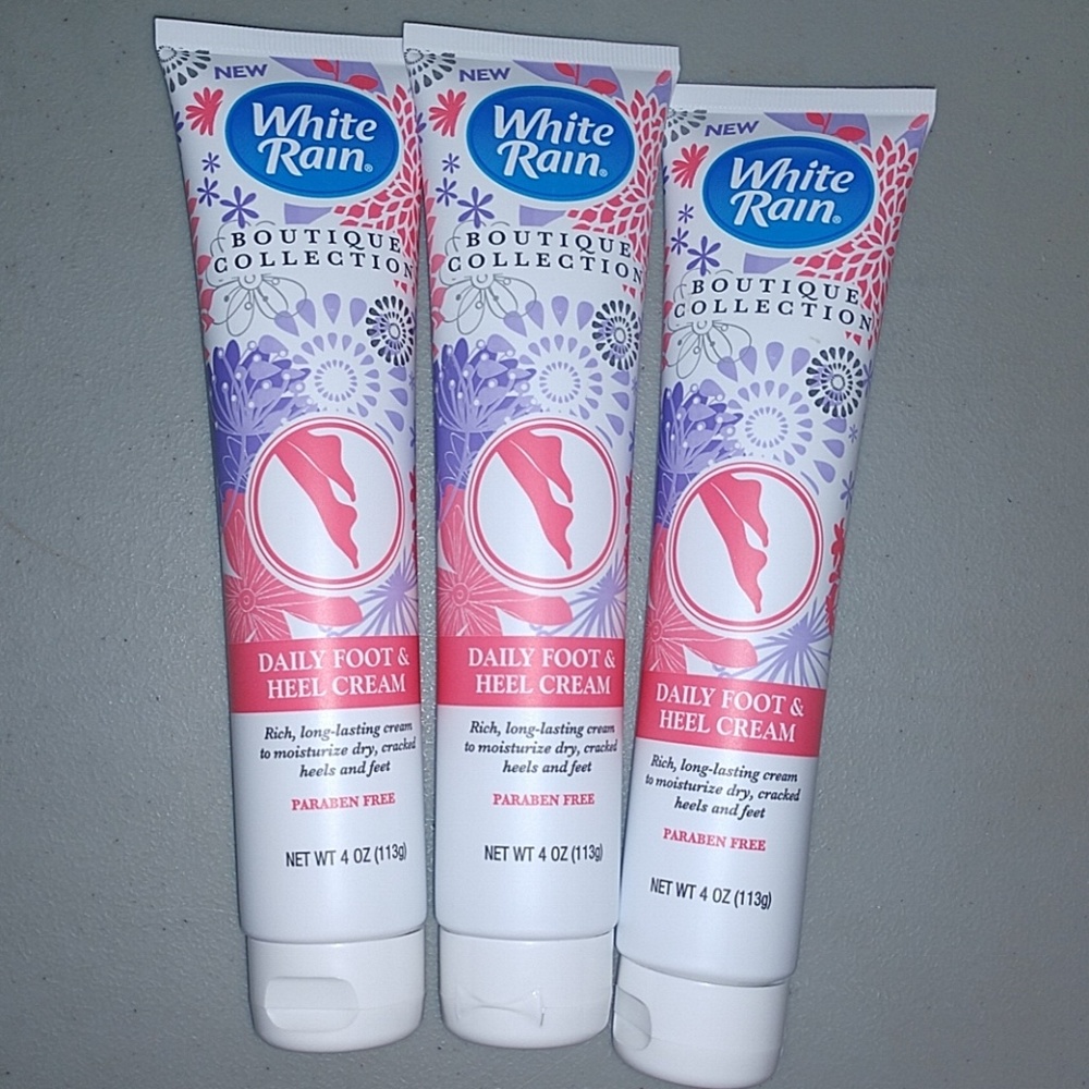 White rain boutique daily foot and heel cream